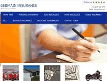 Tablet Screenshot of germainfamilyinsurance.com